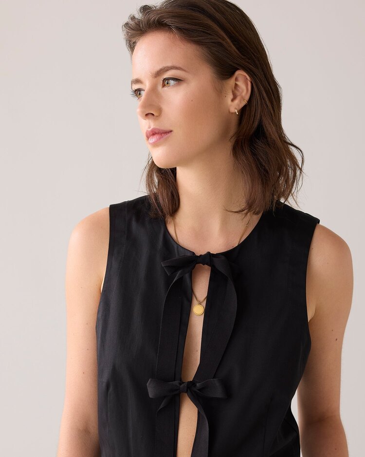 Summum Woman Gilet cotton stretch black Summum Woman