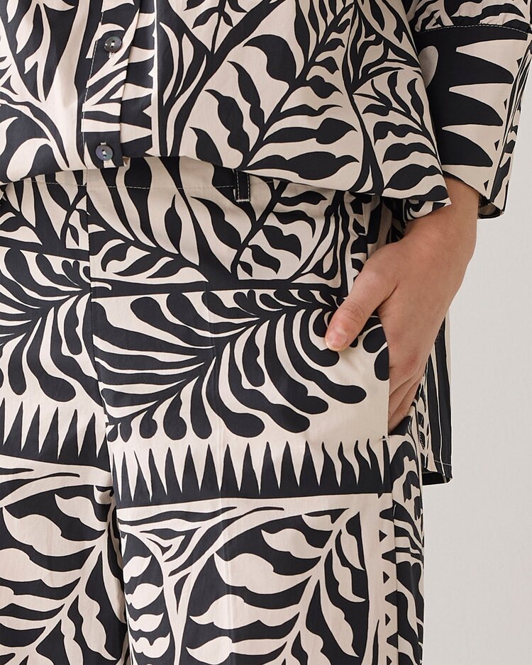 Summum Woman Trousers two tone print black Summum Woman