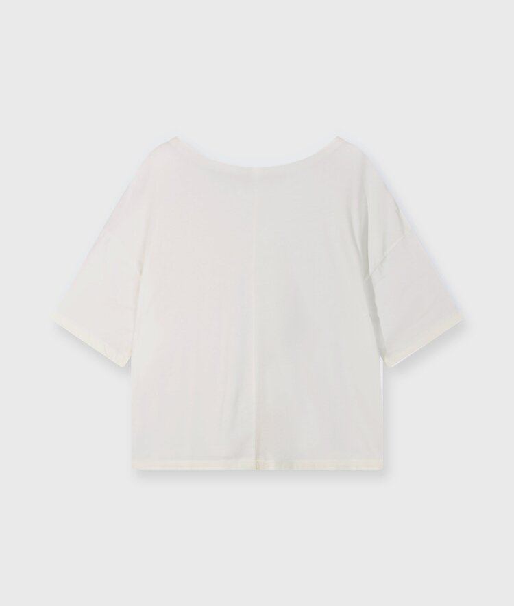 10DAYS Boxy tee ecru 10Days
