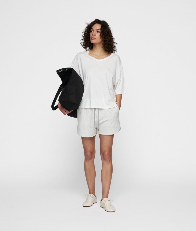 10DAYS Boxy tee ecru 10Days