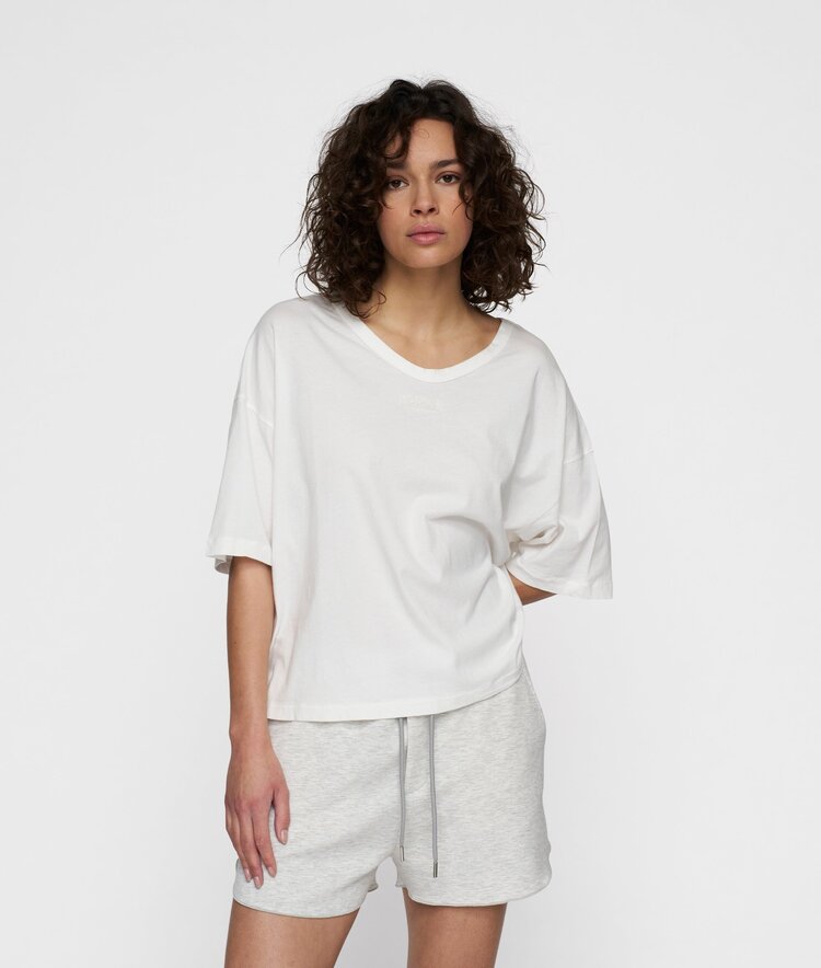 10DAYS Boxy tee ecru 10Days