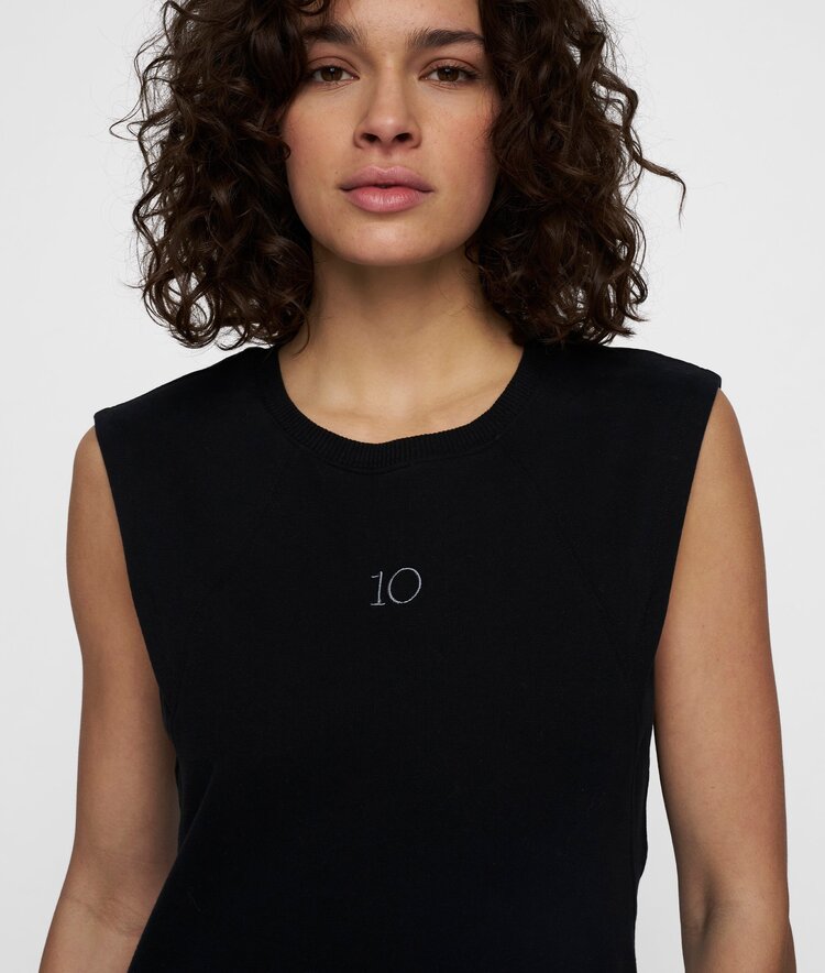 10DAYS Easy sleeveless maxi dress black 10Days