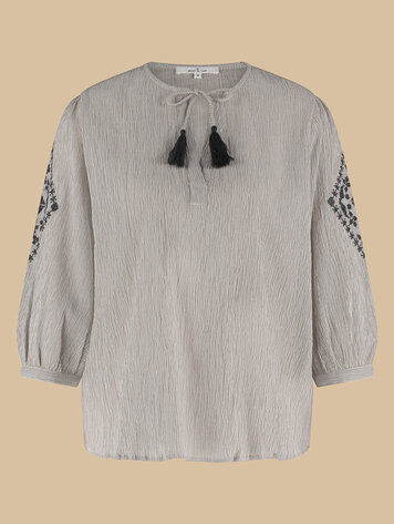 Heather blouse nero stripe