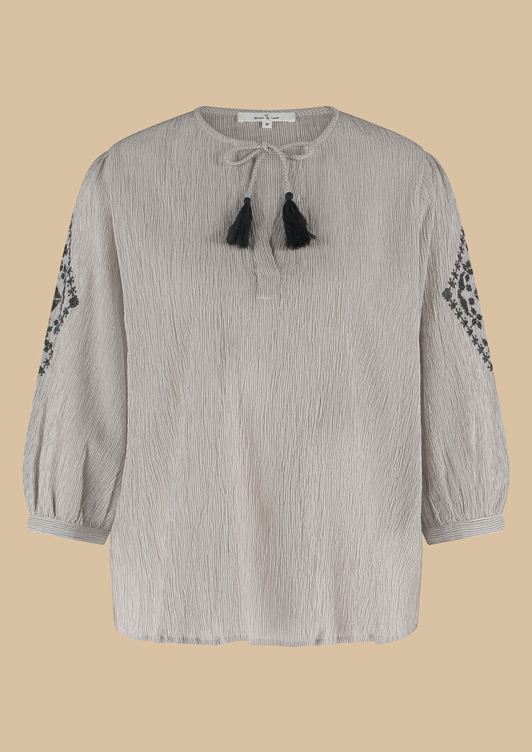 Circle Of Trust Heather blouse nero stripe Circle of Trust