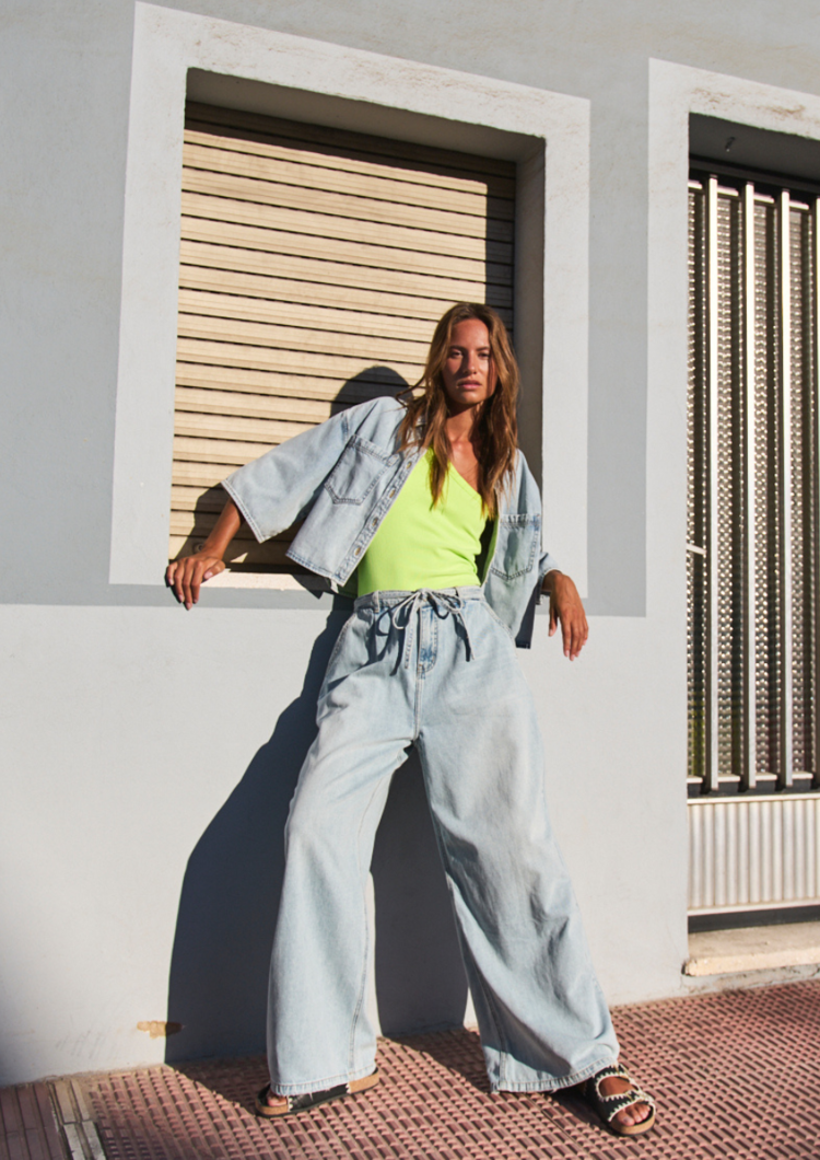 Kenzi wide leg jeans azure blue Circle of Trust