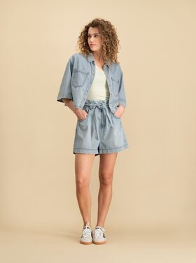 Circle Of Trust Mae denim blouse azure blue