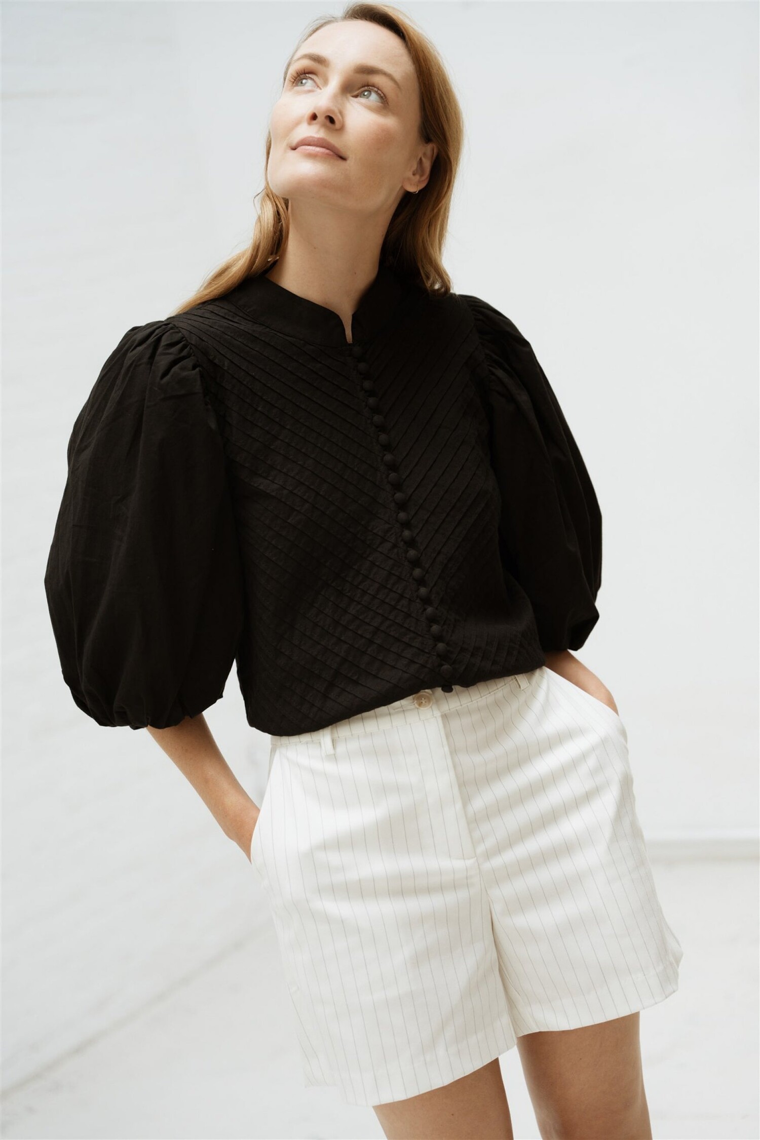 Marieke3 blouse black Aimee the Label - Maurits & Mulder