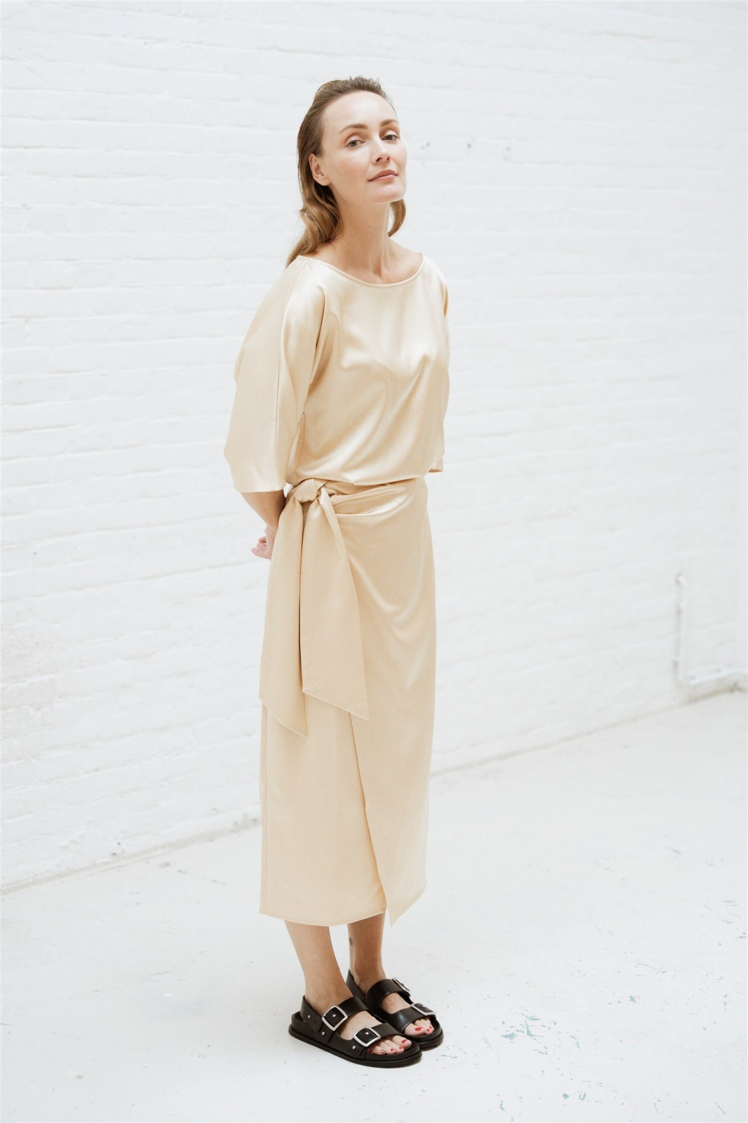 Imre3 skirt sand Aimee the Label - Maurits & Mulder
