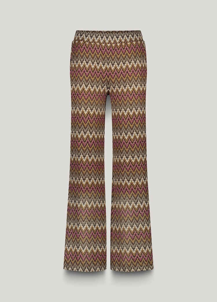 Summum Woman Wide leg zig zag pant multicolour Summum Woman