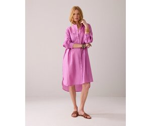 Tunic dress pinstripe cyclaam Summum Woman - Maurits & Mulder