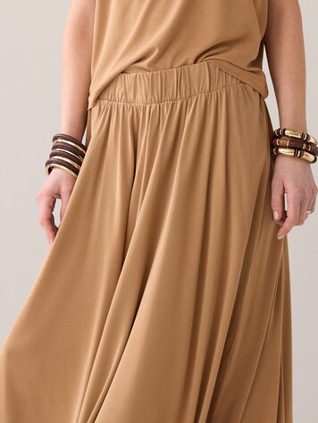 Skirt washed modal jersey peanut