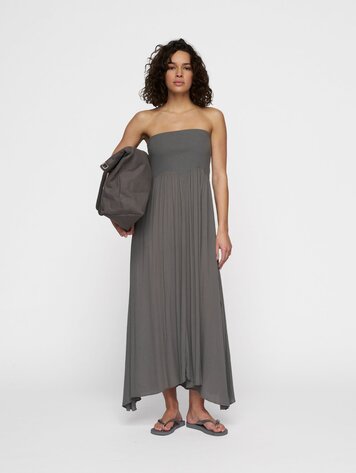 10DAYS Skirt dress rib waistband oil