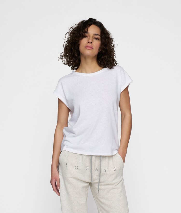 10DAYS Tee linen white 10Days