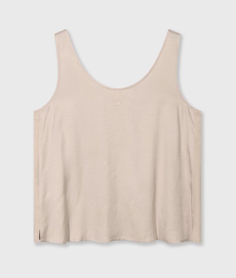 10DAYS Shiny tank top rope 10Days