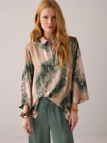 Blouse tie dye print multicolour