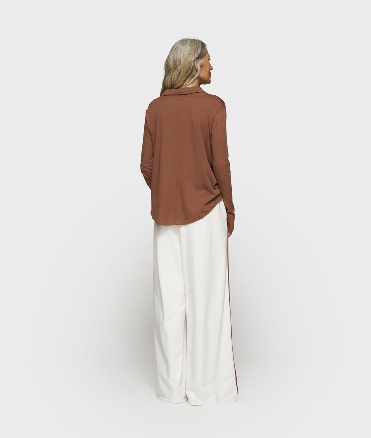 Wrap blouse truffle 10Days