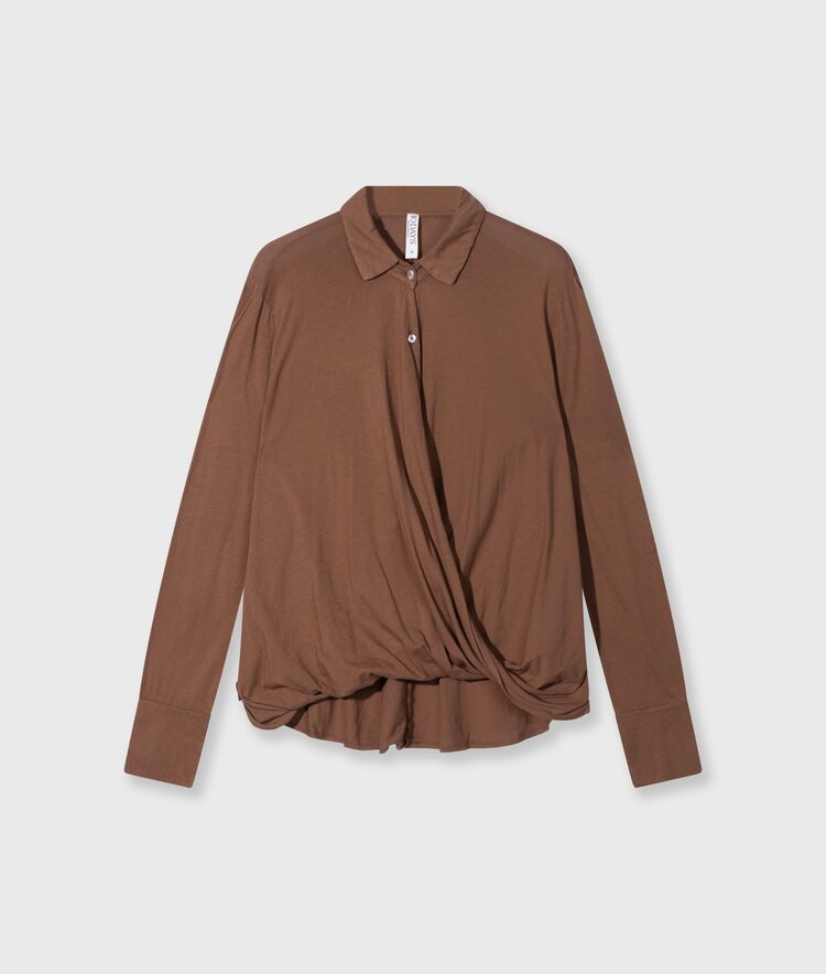 Wrap blouse truffle 10Days