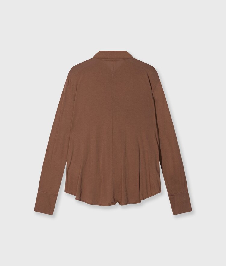 Wrap blouse truffle 10Days