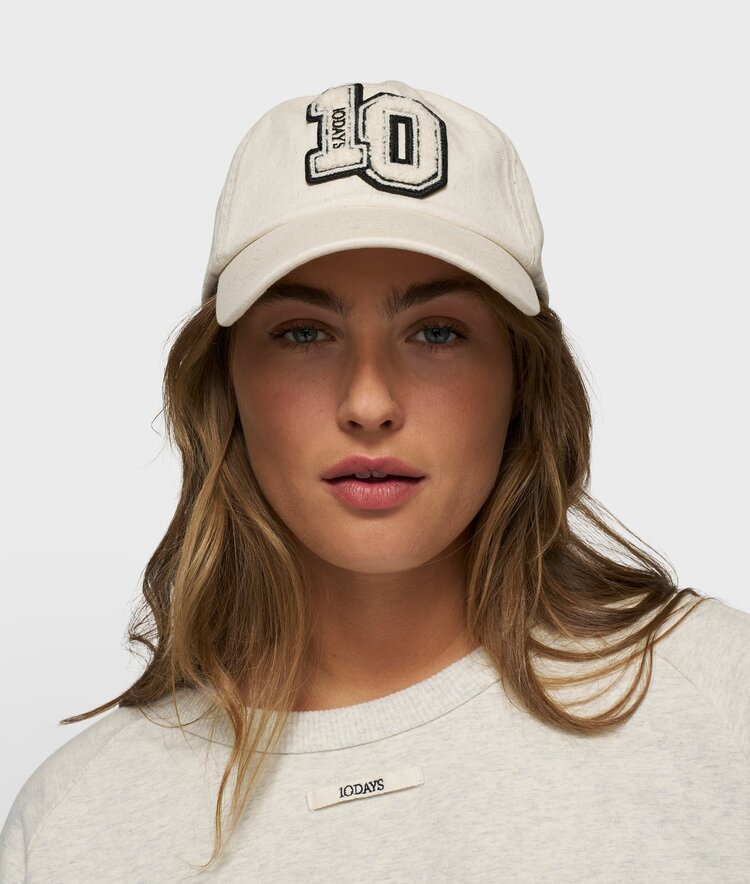 10DAYS Baseball cap 10 ecru 10Days