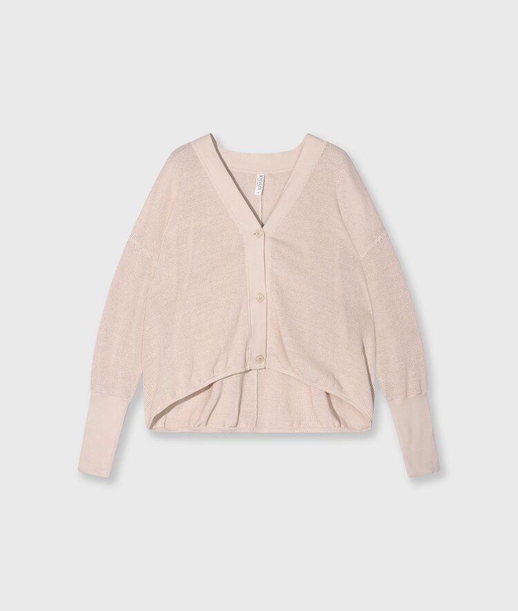 10DAYS V-neck cardigan mesh light earth 10Days