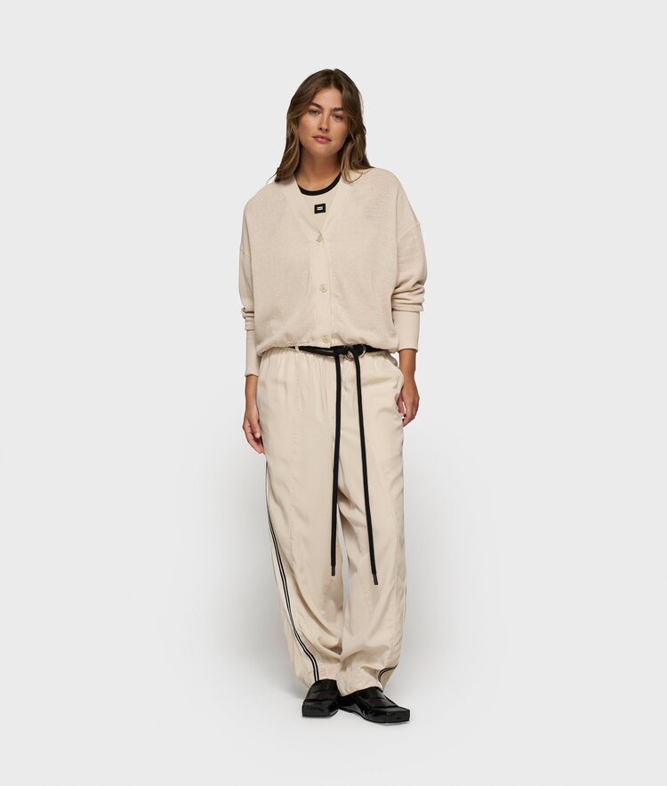 10DAYS V-neck cardigan mesh light earth 10Days