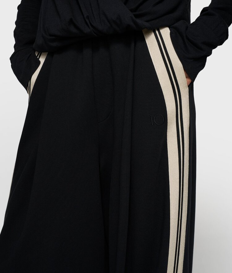 10DAYS Wide pants tape black 10Days