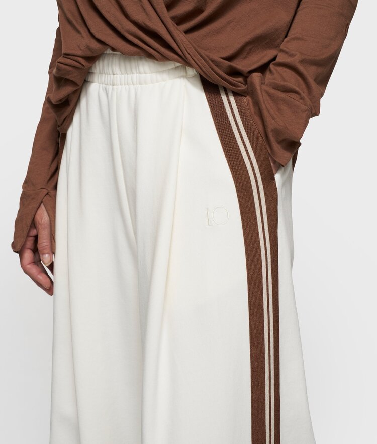 10DAYS Wide pants tape ecru 10Days