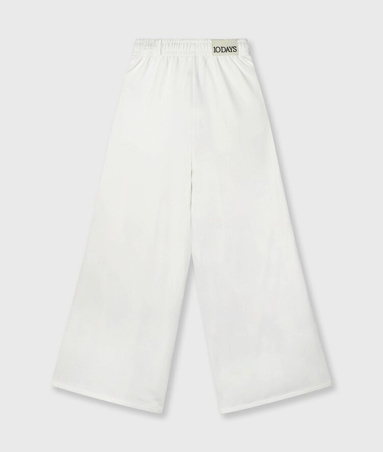 10DAYS Wide pants tape ecru 10Days