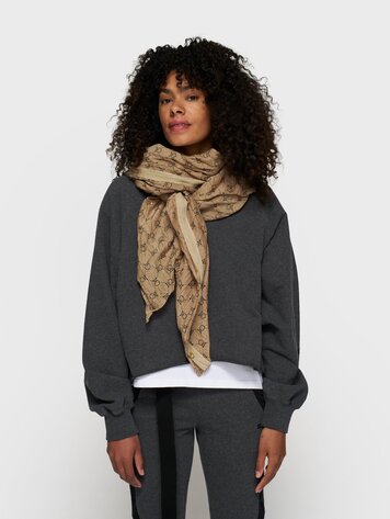 Scarf monogram earth