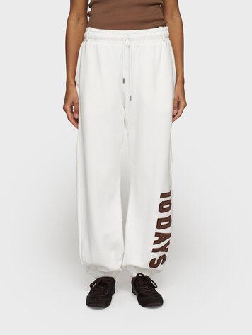 Bar jogger fleece ecru