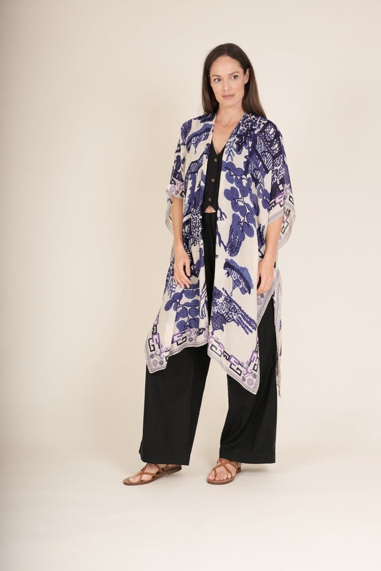 One Hundred Stars Throwover Giant Willow Blue One Hundred Stars