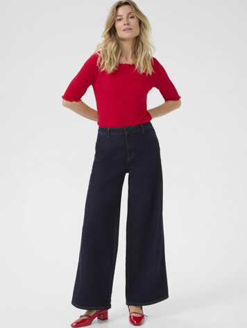 Cream Visti pant chicago rinse blue denim tobac