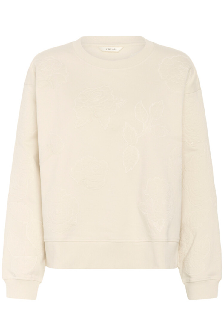 Cream CRJosie patch sweatshirt birch Cream