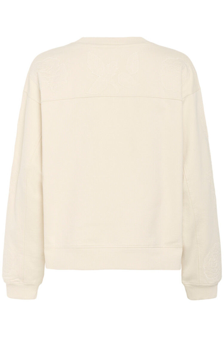 Cream CRJosie patch sweatshirt birch Cream