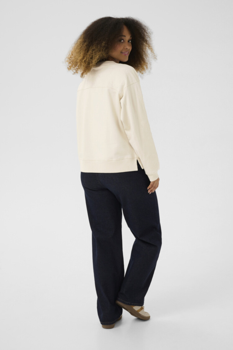 Cream CRJosie patch sweatshirt birch Cream