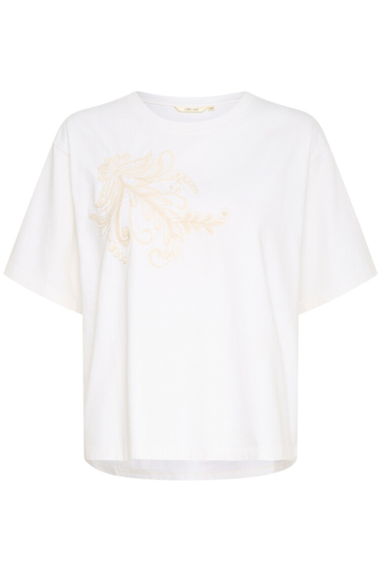 Cream CRLeona Tshirt snow white Cream