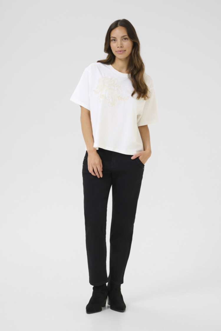 Cream CRLeona Tshirt snow white Cream