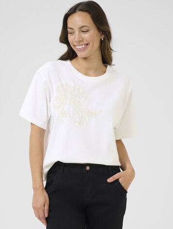 Cream Leona Tshirt snow white
