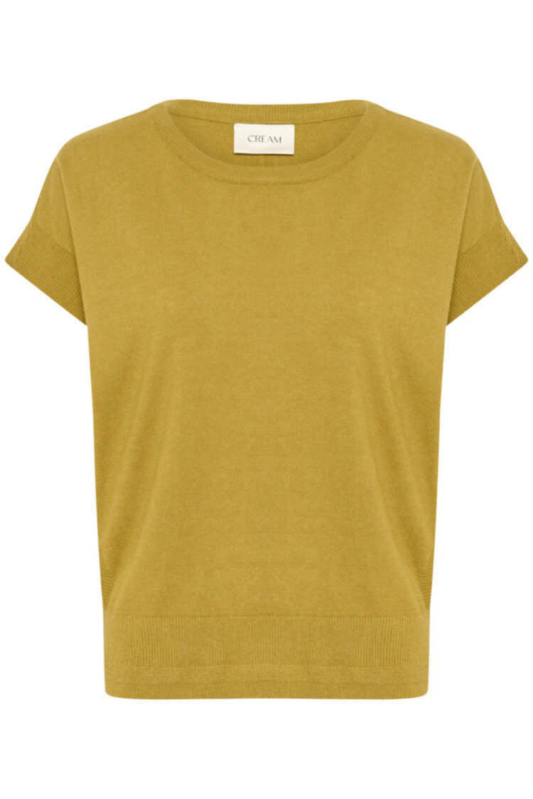 Cream CRDela knit top green moss Cream