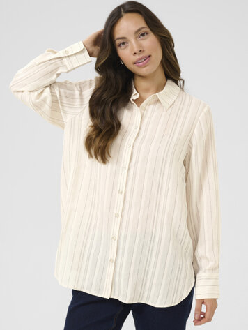 Cream Venea Joa shirt birch stripe