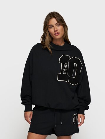 10DAYS Baseball sweater 10 black