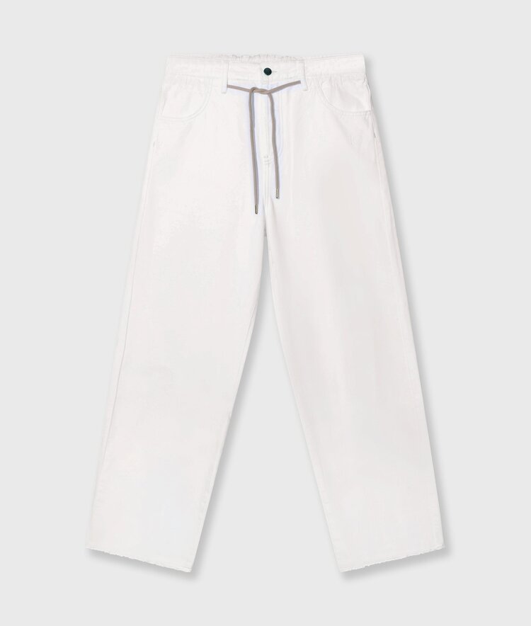 10DAYS Straight leg pants twill optic white 10Days