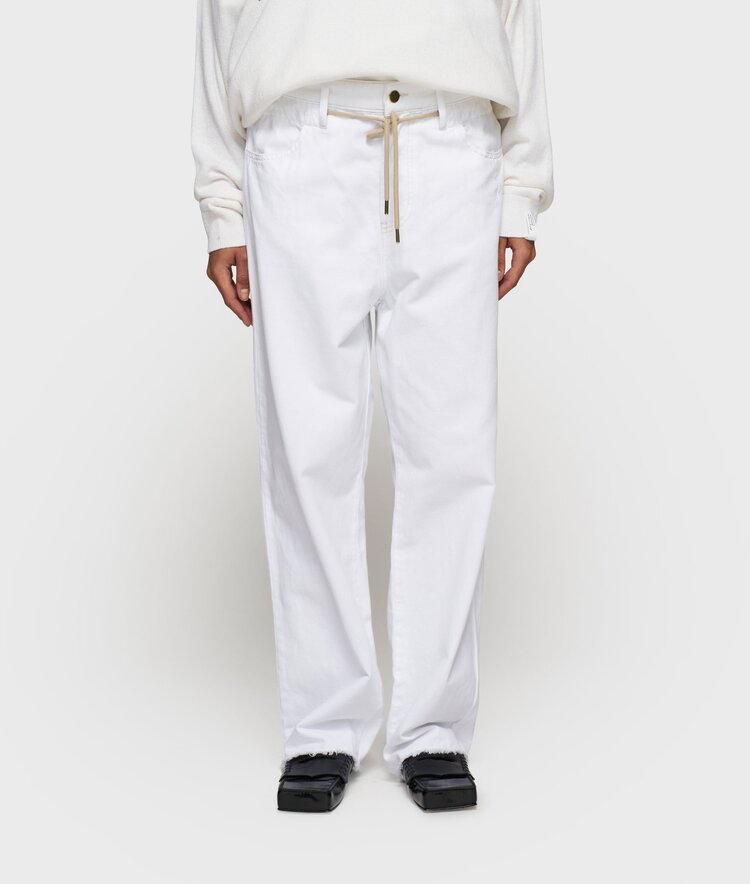 10DAYS Straight leg pants twill optic white 10Days