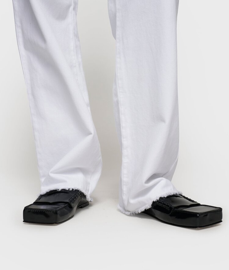 10DAYS Straight leg pants twill optic white 10Days