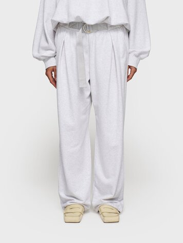Belt jogger white grey melee