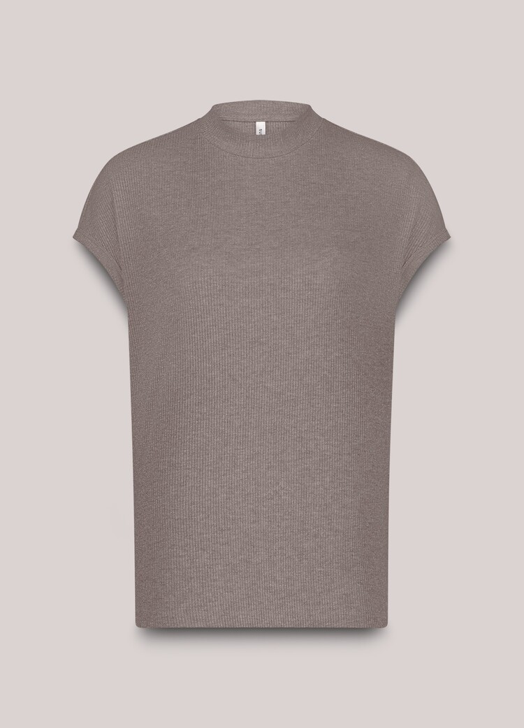 Summum Woman Top melange lurex rib funghi Summum Woman