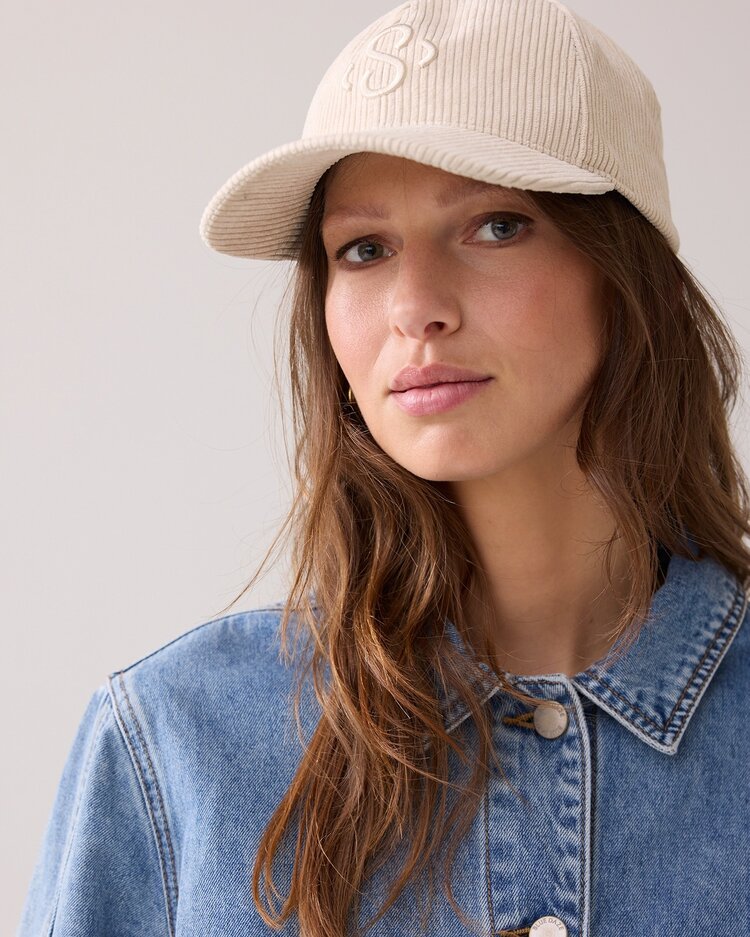 Summum Woman Cap corduroy ivory Summum Woman