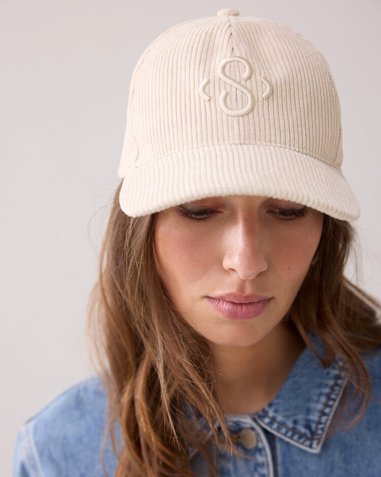 Summum Woman Cap corduroy ivory Summum Woman