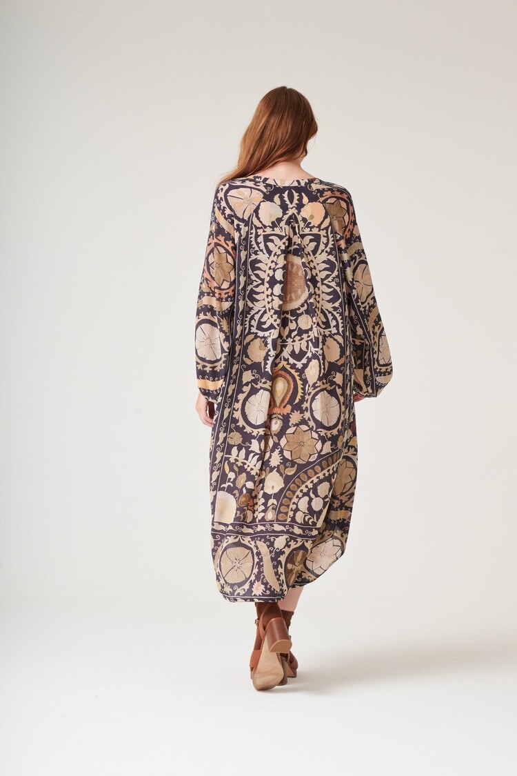 One Hundred Stars Crepe Darcy Dress Susani Charcoal One Hundred Stars