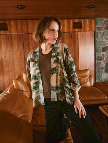 Kimono Rivers and Trees Natural